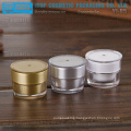 The most popular and hot-selling taper round acrylic cream jar and lotion bottle high quality luxury cosmetic container